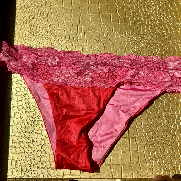 BEACH BUNNY SWIMWEAR SEXY & ELEGANT VIBRANT LACE BIKINI PINK/CORAL! COMFORTABLE - Picture 14 of 15